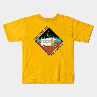 Camping - The outdoors are calling Kids T-Shirt